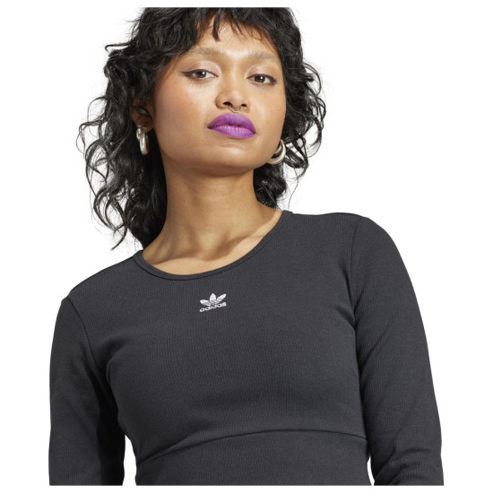 Adidas Γυναικεία μακρυμάνικη μπλούζα Essentials Rib Long Sleeve Tee